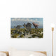 Carnivorous T-rex Chasing Pair Wall Decal