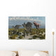 Carnivorous T-rex Chasing Pair Wall Decal