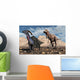 Carnivorous T-rex Chasing Lone Wall Decal