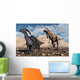 Carnivorous T-rex Chasing Lone Wall Decal