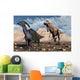 Carnivorous T-rex Chasing Lone Wall Decal