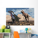 Carnivorous T-rex Chasing Lone Wall Decal