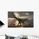 Allosaurus Watching Pair Large Wall Decal