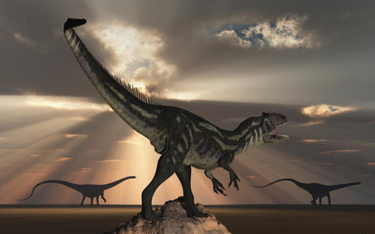 Allosaurus Watching Pair Large Wall Decal