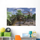 Omeisaurus Dinosaurs Being Stalked Wall Decal
