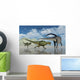 Omeisaurus Being Chased Pair Wall Decal
