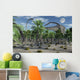 Small Herd Omeisaurus Dinosaurs Landscape Wall Decal