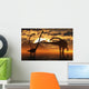 Small Herd Omeisaurus Dinosaurs Evening Wall Decal