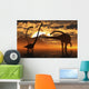Small Herd Omeisaurus Dinosaurs Evening Wall Decal
