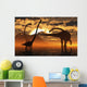 Small Herd Omeisaurus Dinosaurs Evening Wall Decal