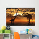 Small Herd Omeisaurus Dinosaurs Evening Wall Decal