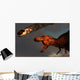 Vicious T-rex Dinosaurs Observing Wall Decal