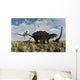 Velociraptors Attacking Armored Pinacosaurus Wall Decal