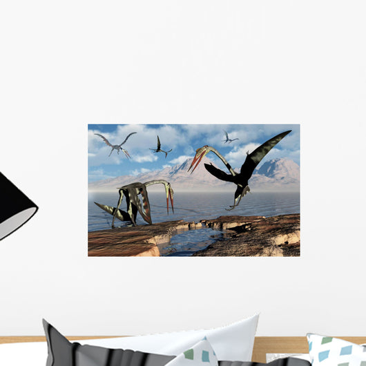 Flock Quetzalcoatlus during Earth's Wall Decal