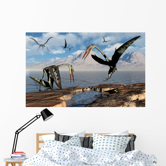 Flock Quetzalcoatlus during Earth's Wall Decal