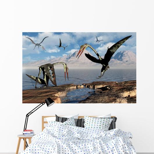 Flock Quetzalcoatlus during Earth's Wall Decal