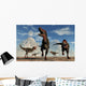 Herd Carnivorous Tarbosaurus Dinosaurs Wall Decal