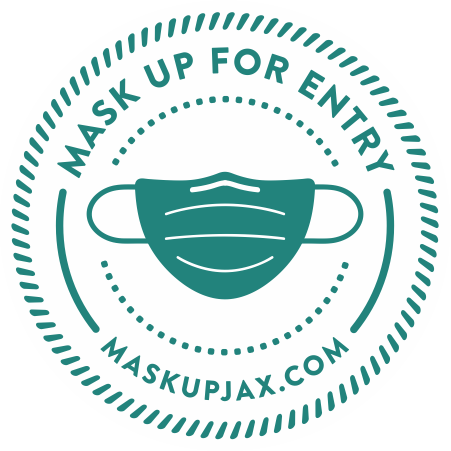 Mask Up Jax Window Decal | 6