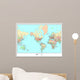 Political World Map Wall Mural