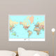 Political World Map Wall Mural