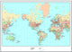 Political World Map Wall Mural