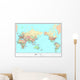 Political World Map Wall Mural