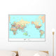 Political World Map Wall Mural