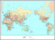Political World Map Wall Mural