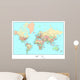 Political World Map Wall Mural