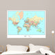 Political World Map Wall Mural