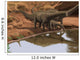 Apatosaurus Dinosaurs Drinking Water Wall Decal