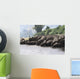 Herd Styracosaurus Dinosaurs Grazing Wall Decal