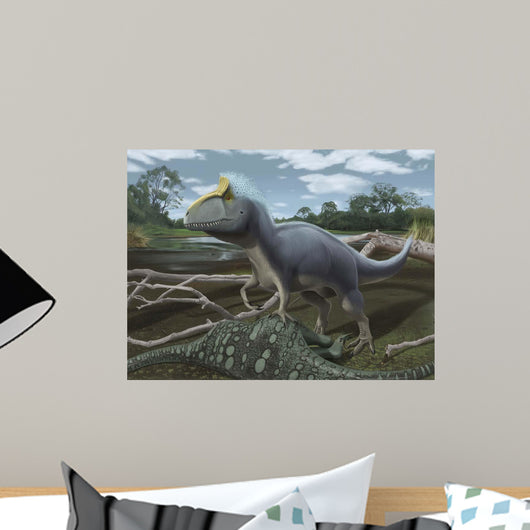 Cryolophosaurus Standing over It's Wall Decal