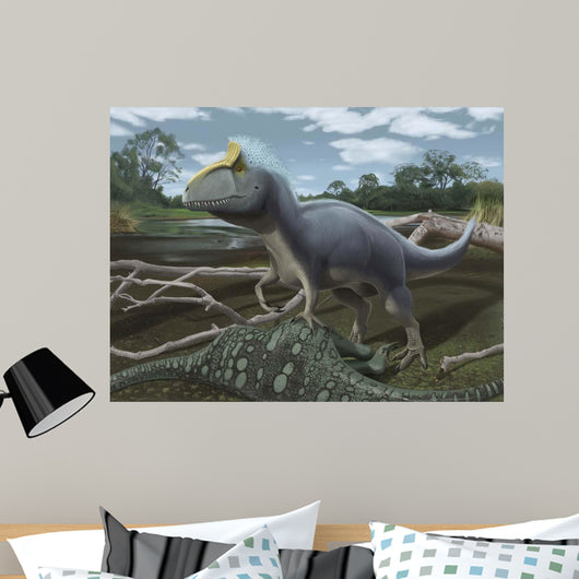 Cryolophosaurus Standing over It's Wall Decal