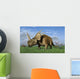 Group Dinosaurs Grazing Grassy Wall Decal