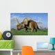 Group Dinosaurs Grazing Grassy Wall Decal