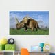 Group Dinosaurs Grazing Grassy Wall Decal