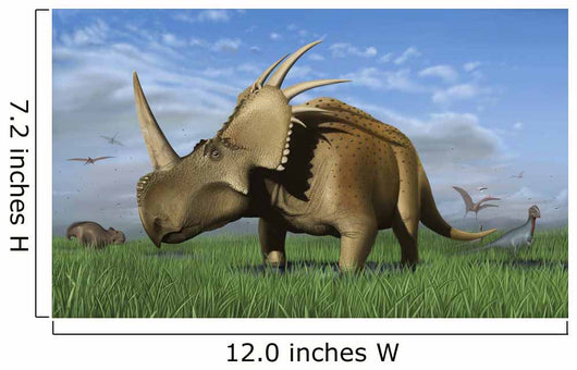 Group Dinosaurs Grazing Grassy Wall Decal