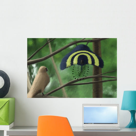 Male Xiaotingia Zhengi Bird Wall Decal