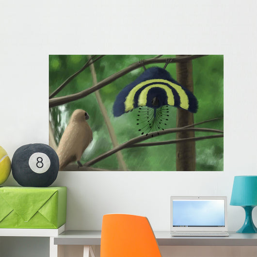 Male Xiaotingia Zhengi Bird Wall Decal