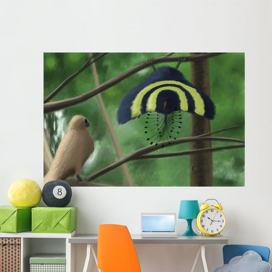 Male Xiaotingia Zhengi Bird Wall Decal