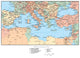 Map of the Mediterranean (Europe) Wall Mural