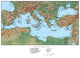 Map of the Mediterranean Europe Wall Mural