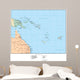 Map of Oceania (Australia) Wall Mural