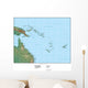 Map of Oceania (Australia) Wall Mural
