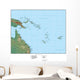 Map of Oceania (Australia) Wall Mural