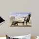 Euoplocephalus Hits T-rexs Foot Wall Decal