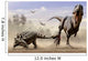 Euoplocephalus Hits T-rexs Foot Wall Decal