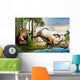 Acrocanthosaurus Observes Tenontosaurus Being Wall Decal