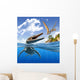 Plesiopleurodon Jumps out Water Wall Decal